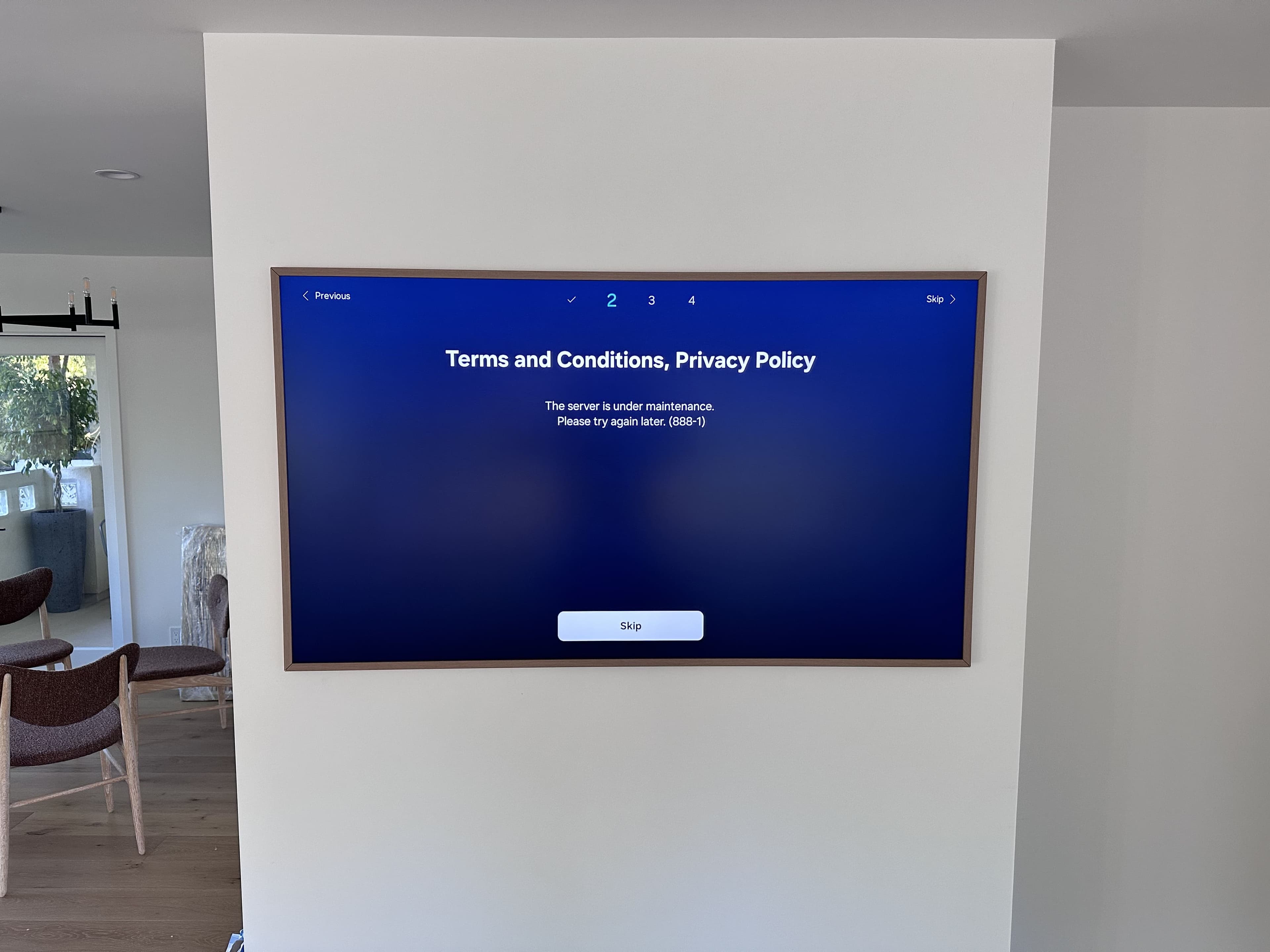 TV mounting